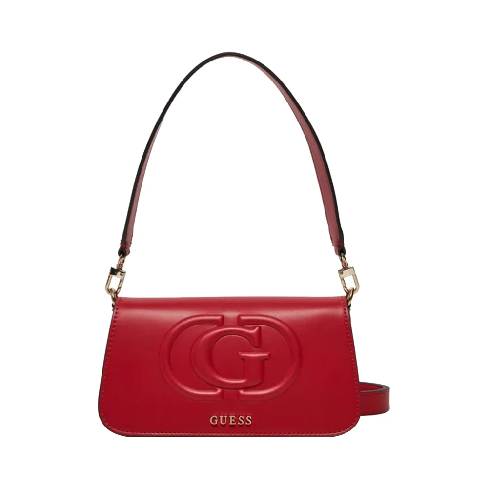 Guess Rode Schoudertas met Gouden Details Red Dames