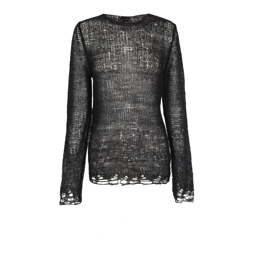 Cortana Onye alpaca jersey zijde en kasjmier zwart Black Dames