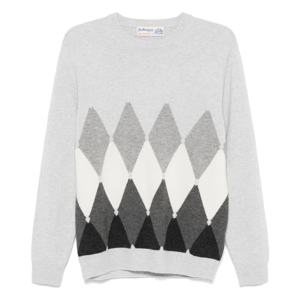 Ballantyne Stijlvolle Pullover Sweater Gray Heren