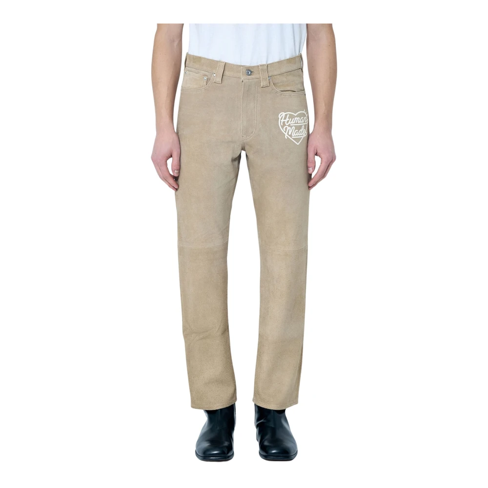 Human Made Beige Suede Pants - Mann Hosen Xl - Immagine 2