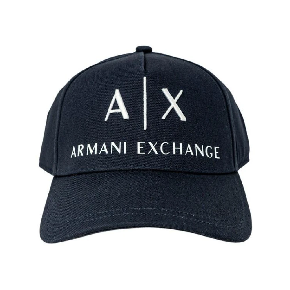Armani Exchange Mannelijk Blauw Accessoires Heren, One Size, Caps