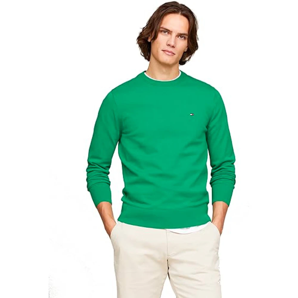 Tommy Hilfiger Groene Pullover Sweater Sophisticated Collection Green Heren