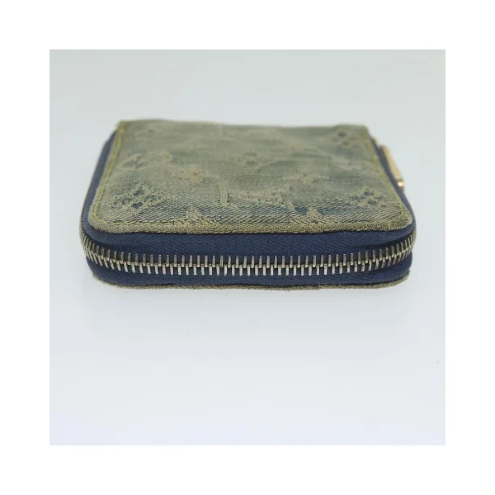 Louis Vuitton Vintage Pre-owned Denim wallets Blue Dames