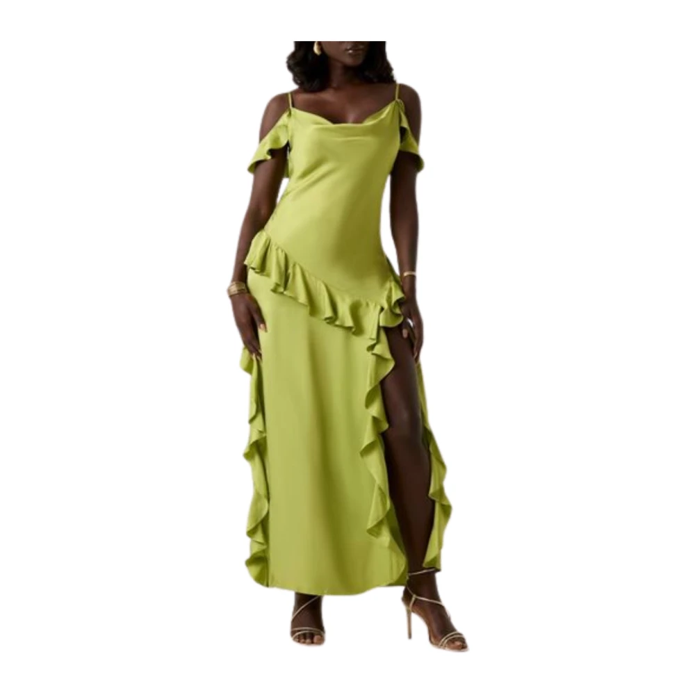 Guess Green Reiko Dress - Female - Maxi Dresses - S - Dresses