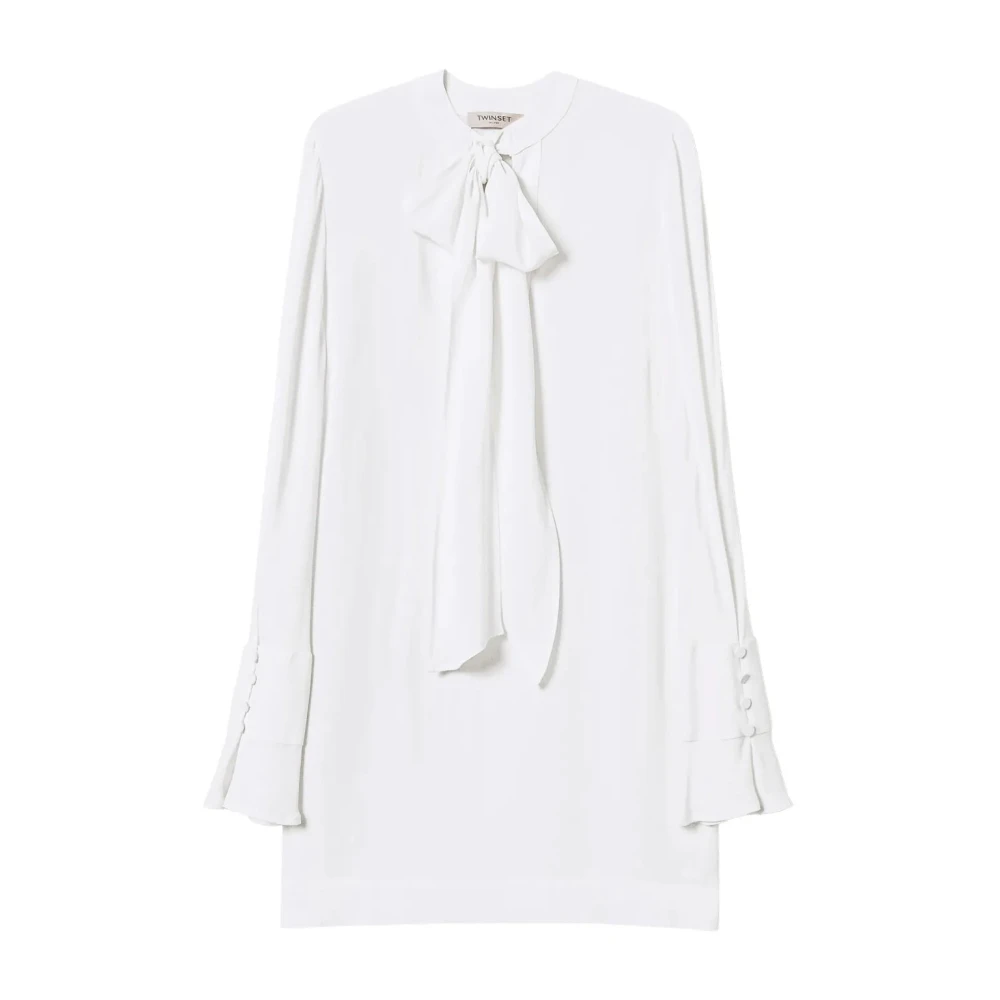 Twinset Women's White Elegant Blouse - Blouses - L - Blouses & Shirts