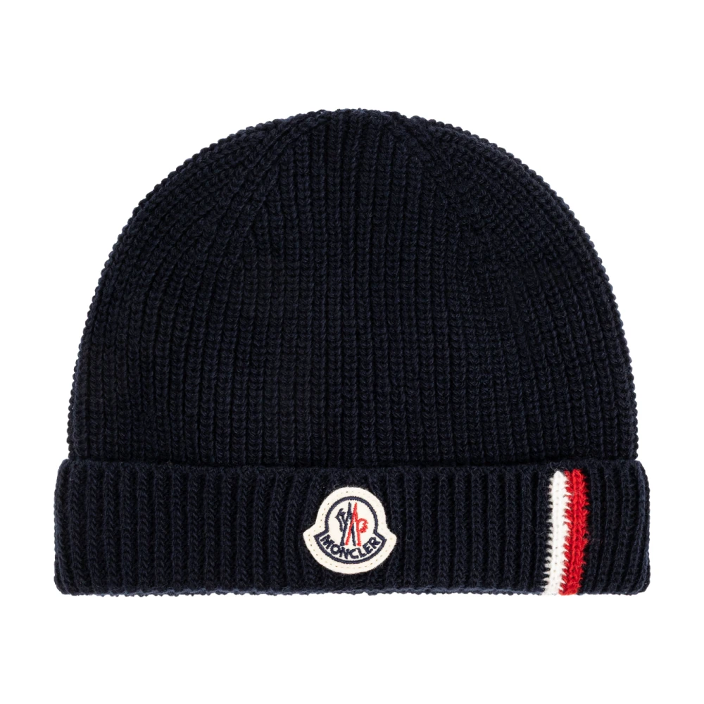 Moncler Unisex Kids Blue Hats & Caps,, Wool Beanie Extra Small