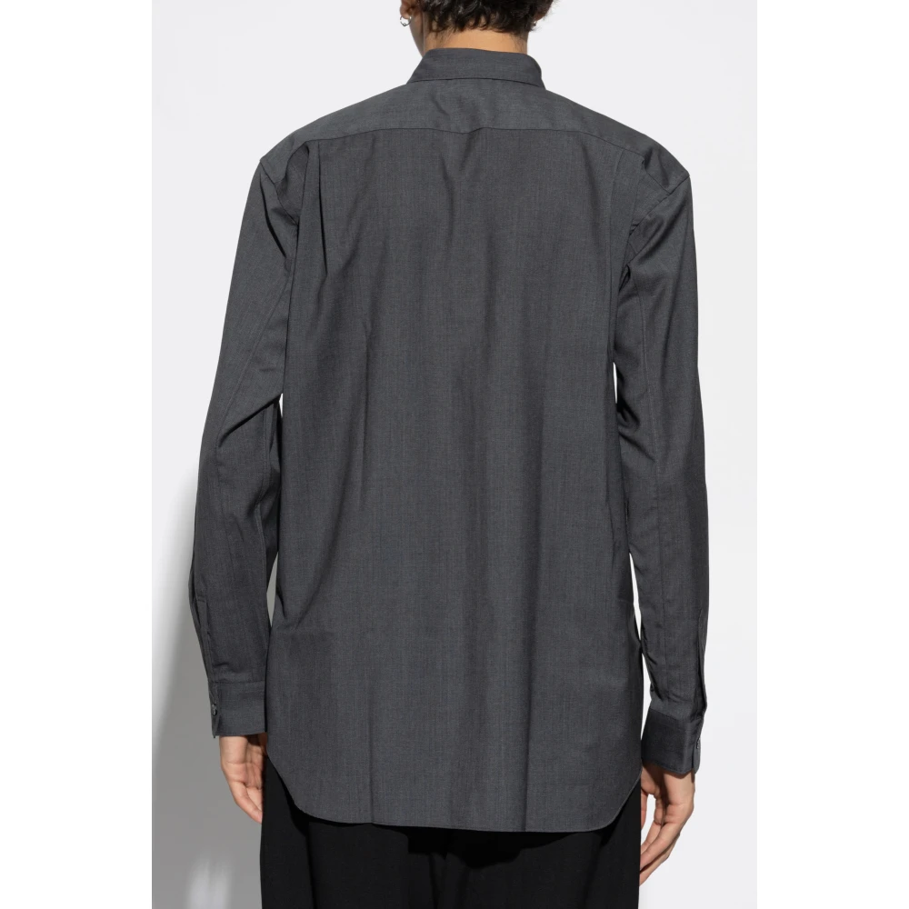 Comme des Garçons Wollen overhemd Gray Heren