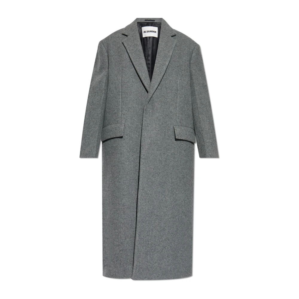 Jil Sander Wollen jas Gray Heren