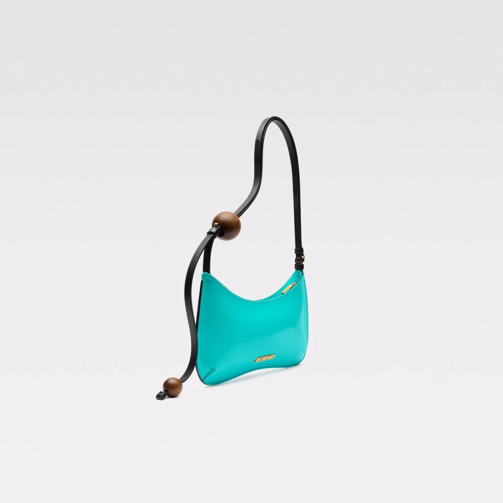 Jacquemus Turquoise Schoudertas Verhoog Stijl Blue Dames