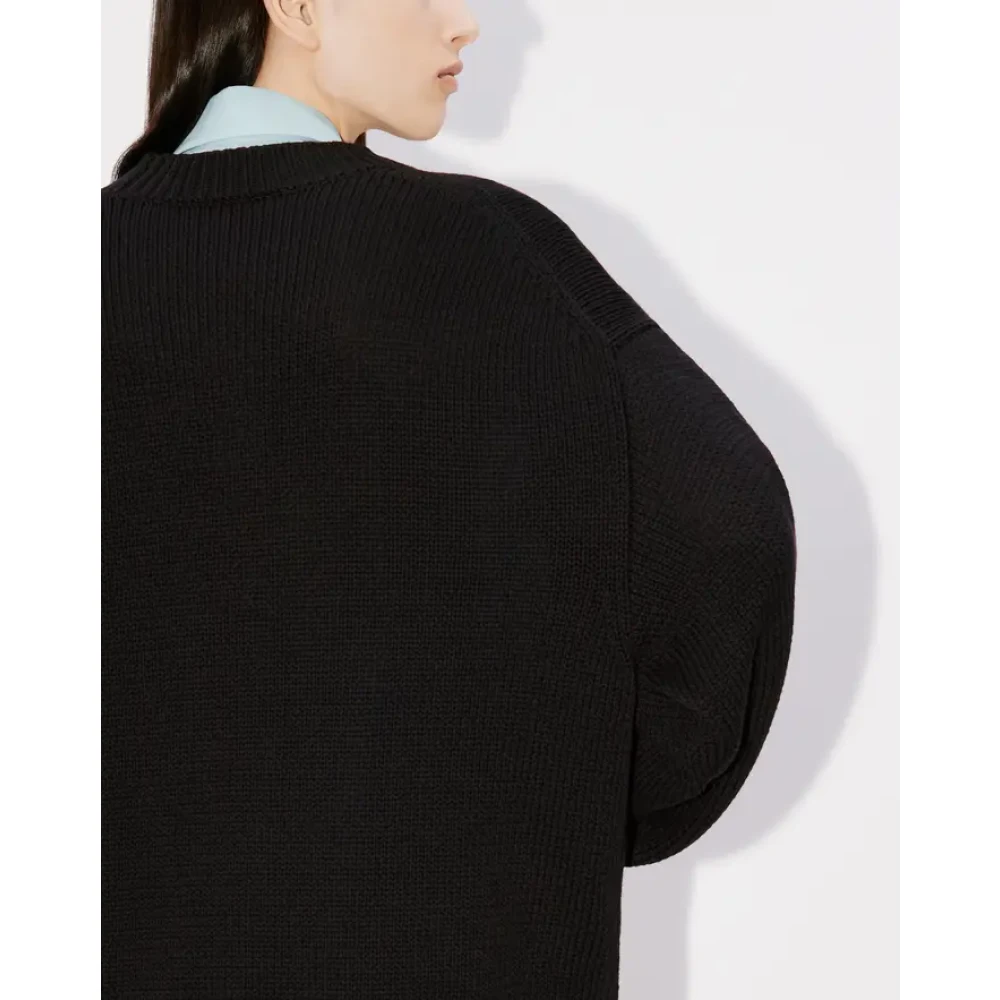Kenzo Round-neck Knitwear Black Heren
