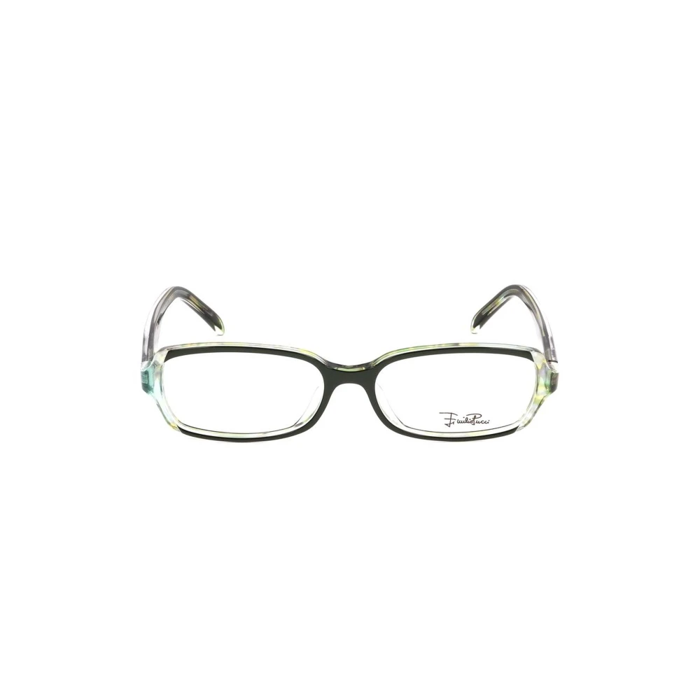 EMILIO PUCCI Bicolor Plastic Frame Bril voor Vrouwen Multicolor Dames