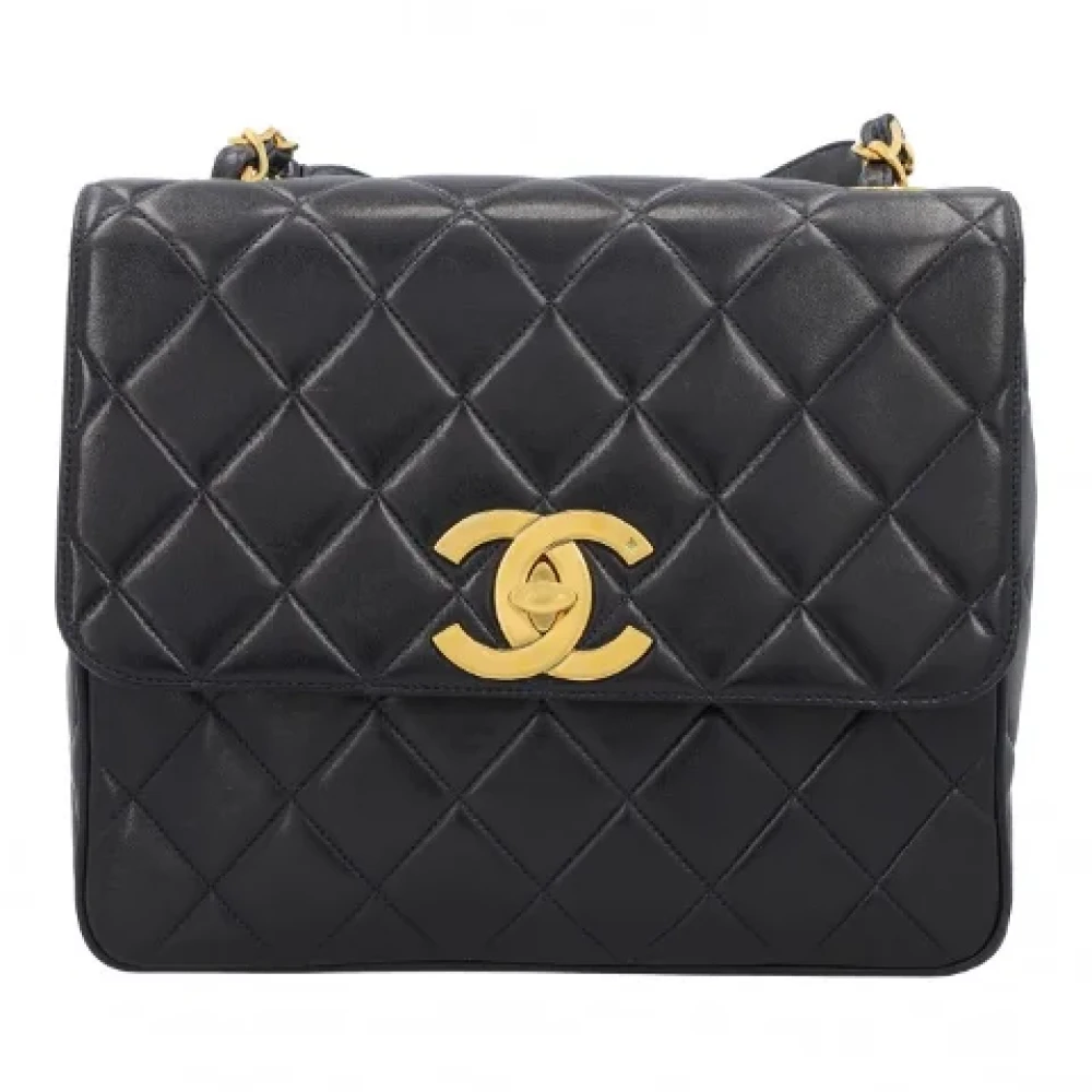 Chanel Vintage Pre-owned Leather chanel-bags Black Dames