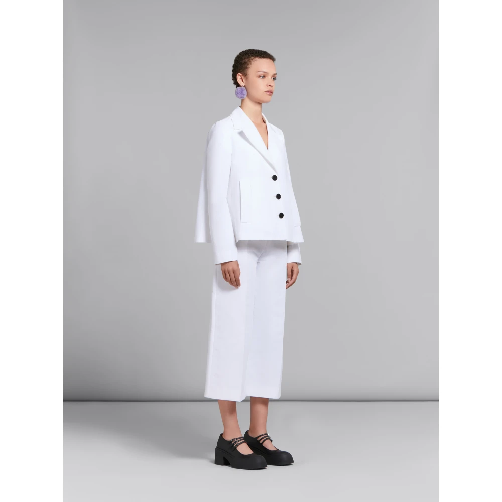Marni Cady cropped trousers White Dames