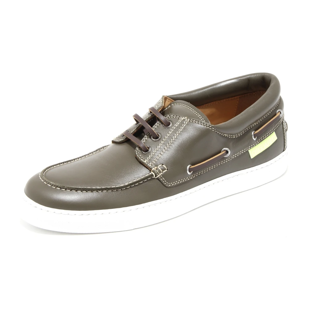 Dsquared2 Gray Italian Loafer Shoes - Male - Boat Shoes - 7 Uk - Shoes