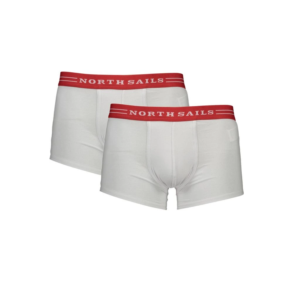 North Sails Men's White Cotton Boxer Briefs