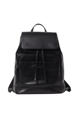 black-leather-drawstring-backpack