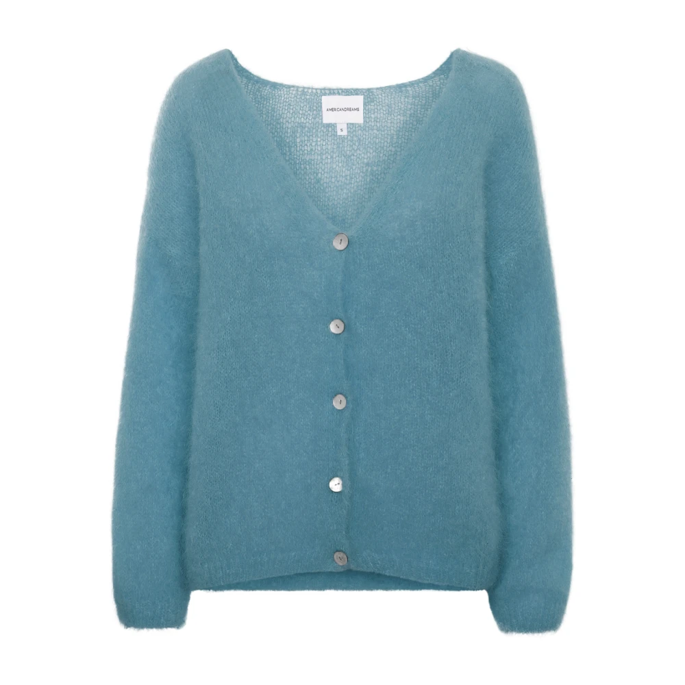 American Dreams Batik-geïnspireerde Mohair Cardigan Blue Dames