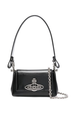 black-leather-orb-detail-shoulder-bag