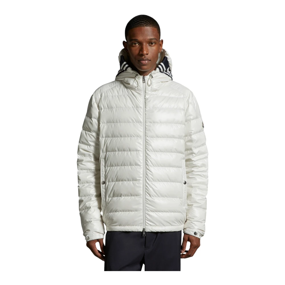 Moncler Korte Donsjas White Heren