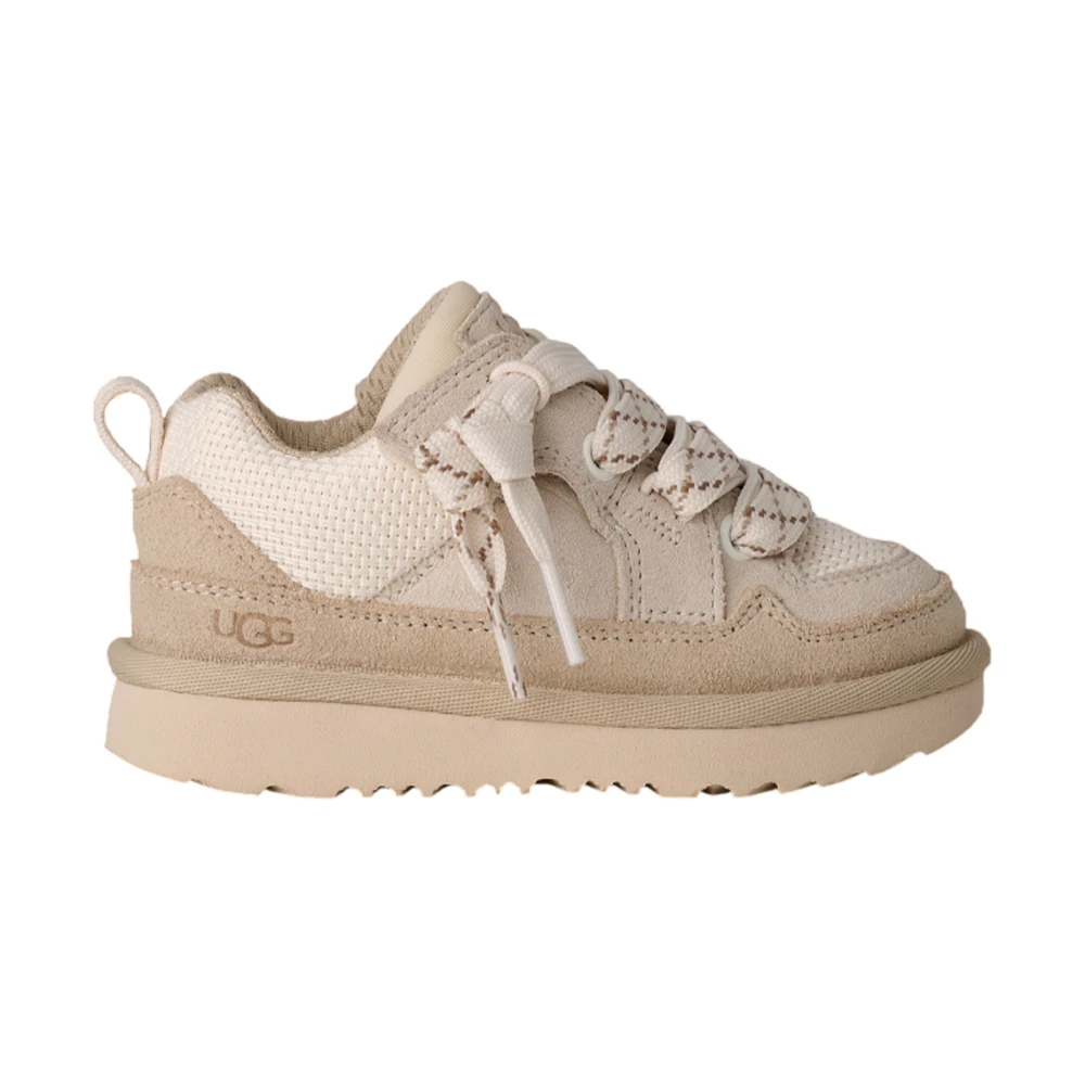 Ugg Boys Cream Lo Lowmel Trainers Ivory - Size Eu 31 UK 12 Us 13 Kids - Image 3