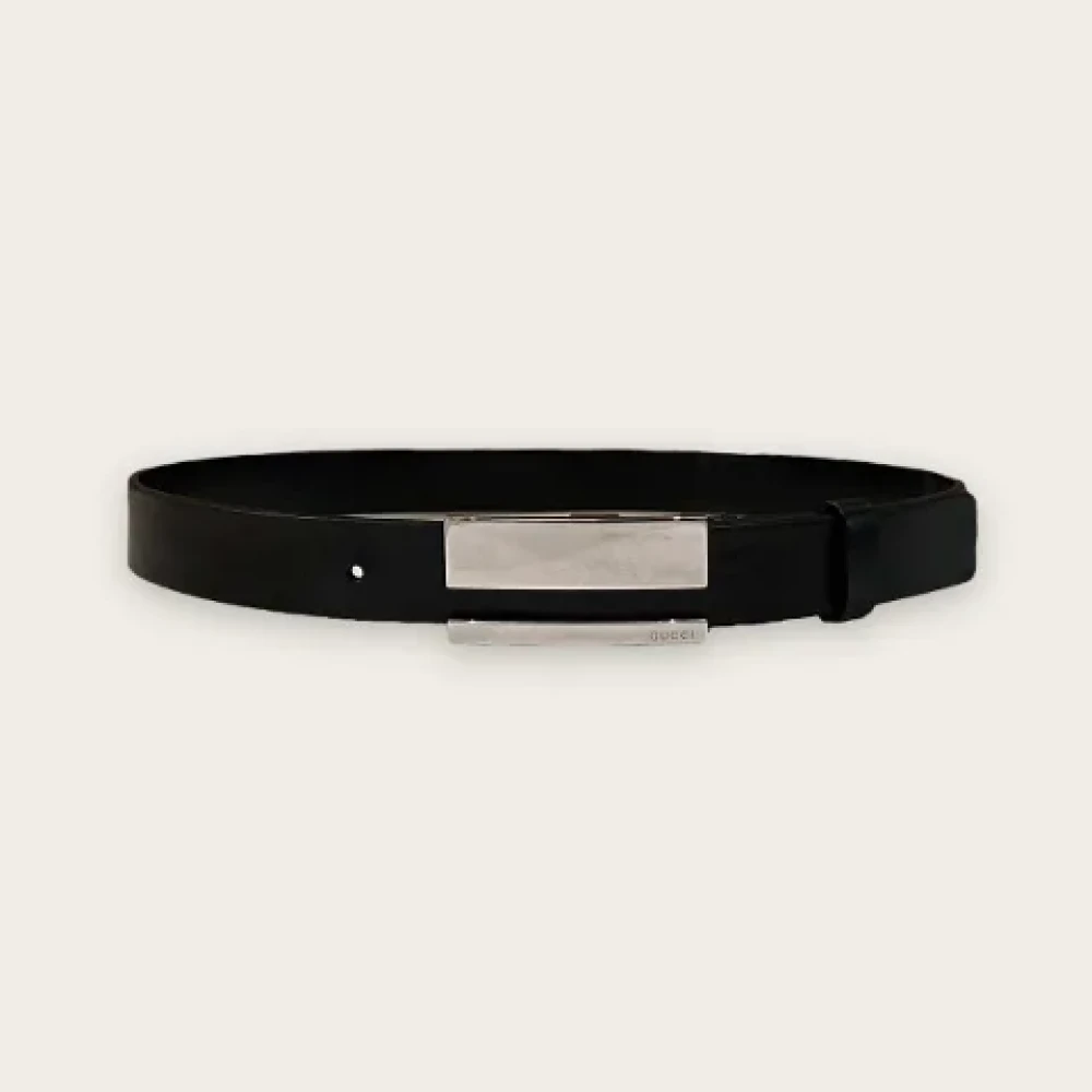 Gucci Vintage Pre-owned Leather belts Black Dames