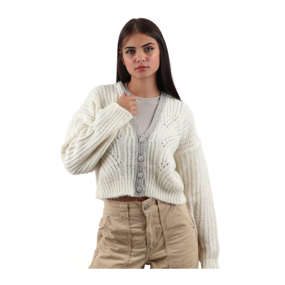 Liu Jo Dames Trui met knoopsluiting Chic Glamour White Dames