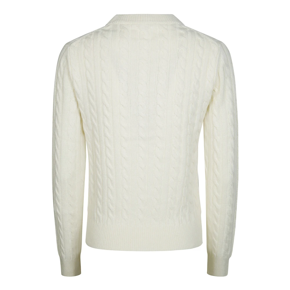 Sun68 Gezellige Kabeltrui White Dames