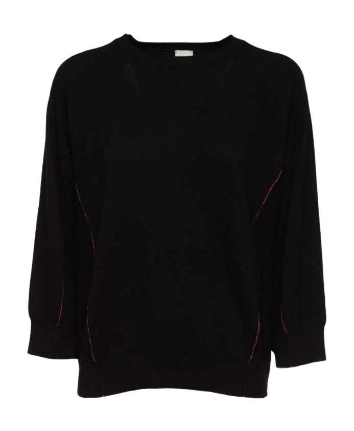 pull-en-cachemire-noir-a-col-rond