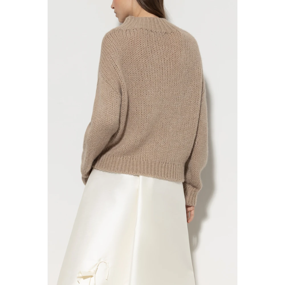 LUISA CERANO Glitterstone Pullover Brown Dames