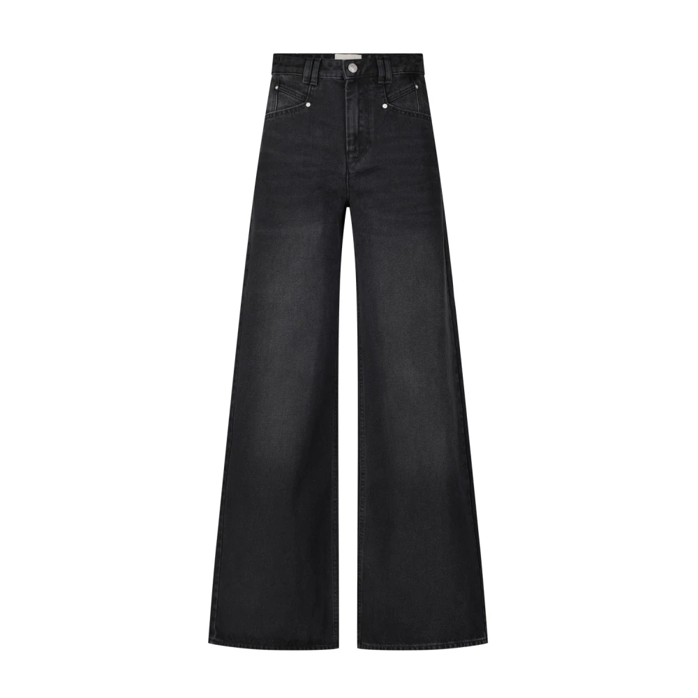 Isabel marant Wijde Pijp Jeans Lemony Black Dames