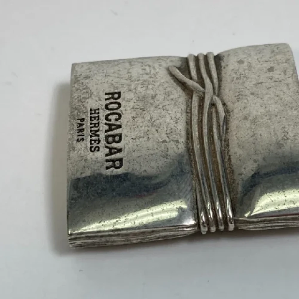 Hermès Vintage Pre-owned Stainless Steel key-holders Gray Unisex