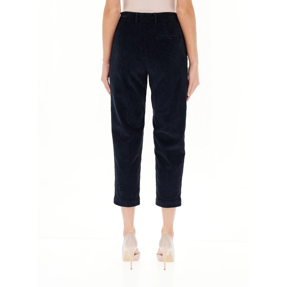 Roy Roger's Blauwe Fluwelen Jeans Elegante Stijl Blue Dames