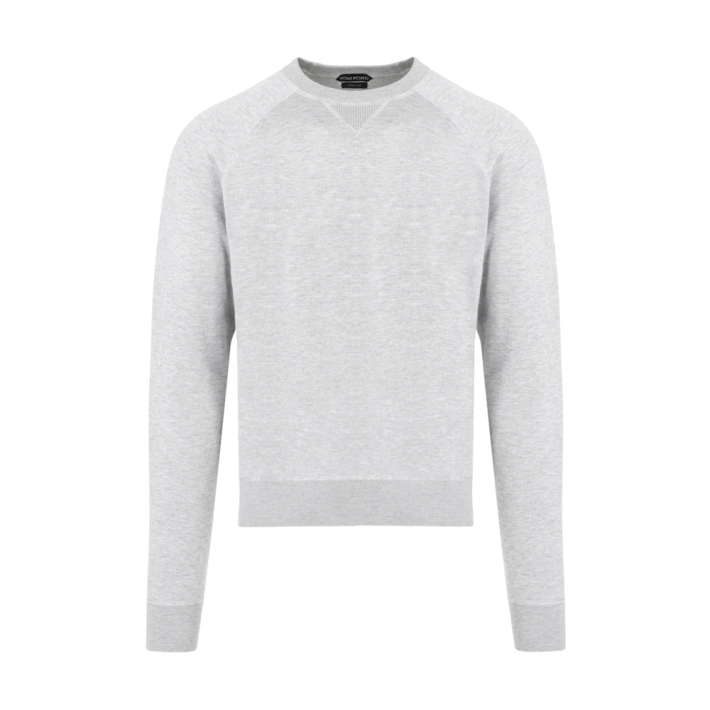 Tom Ford Lichtgrijs Crewneck Sweater Gray Heren