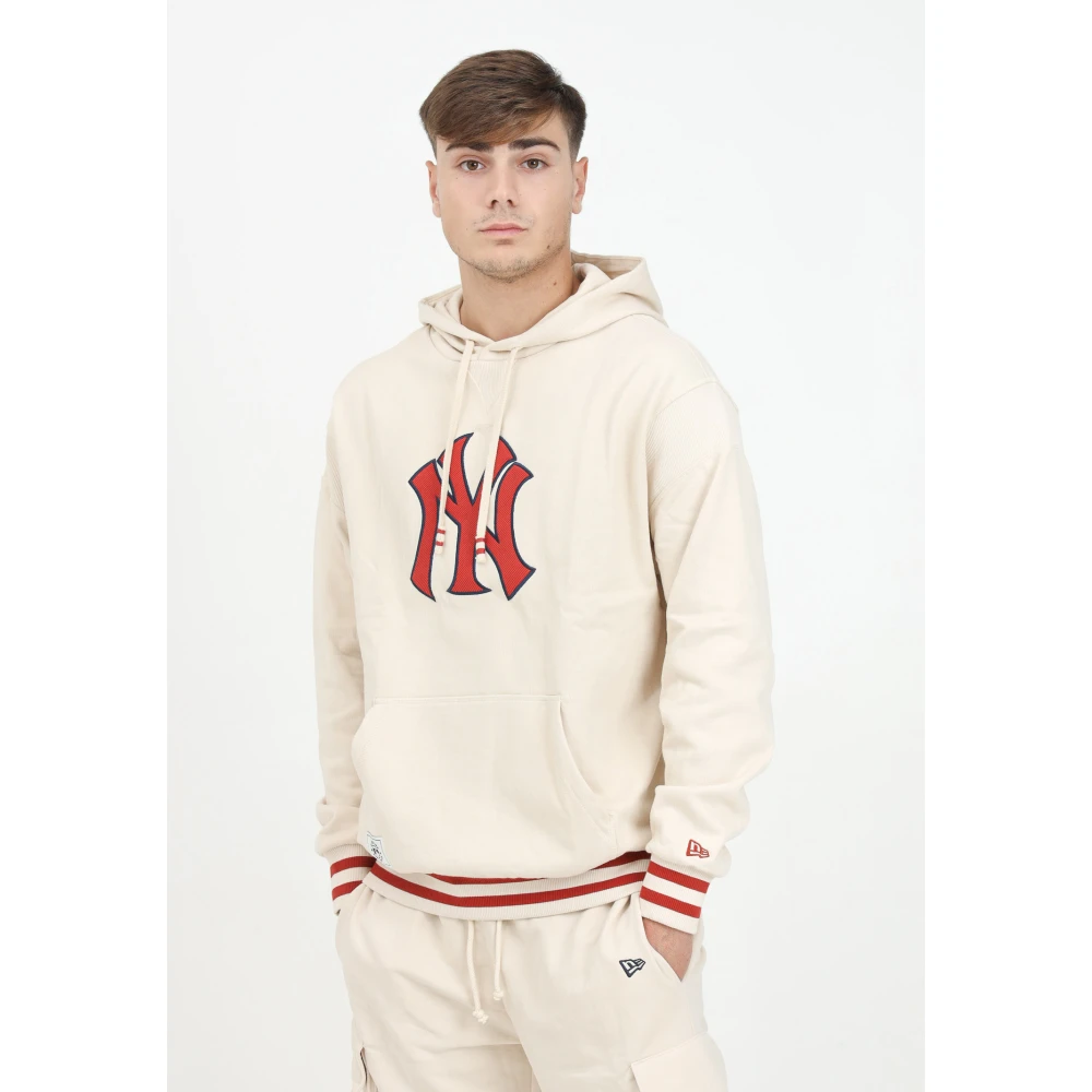 new era MLB Rib Infill Hoodie New York Yankees Yellow Heren
