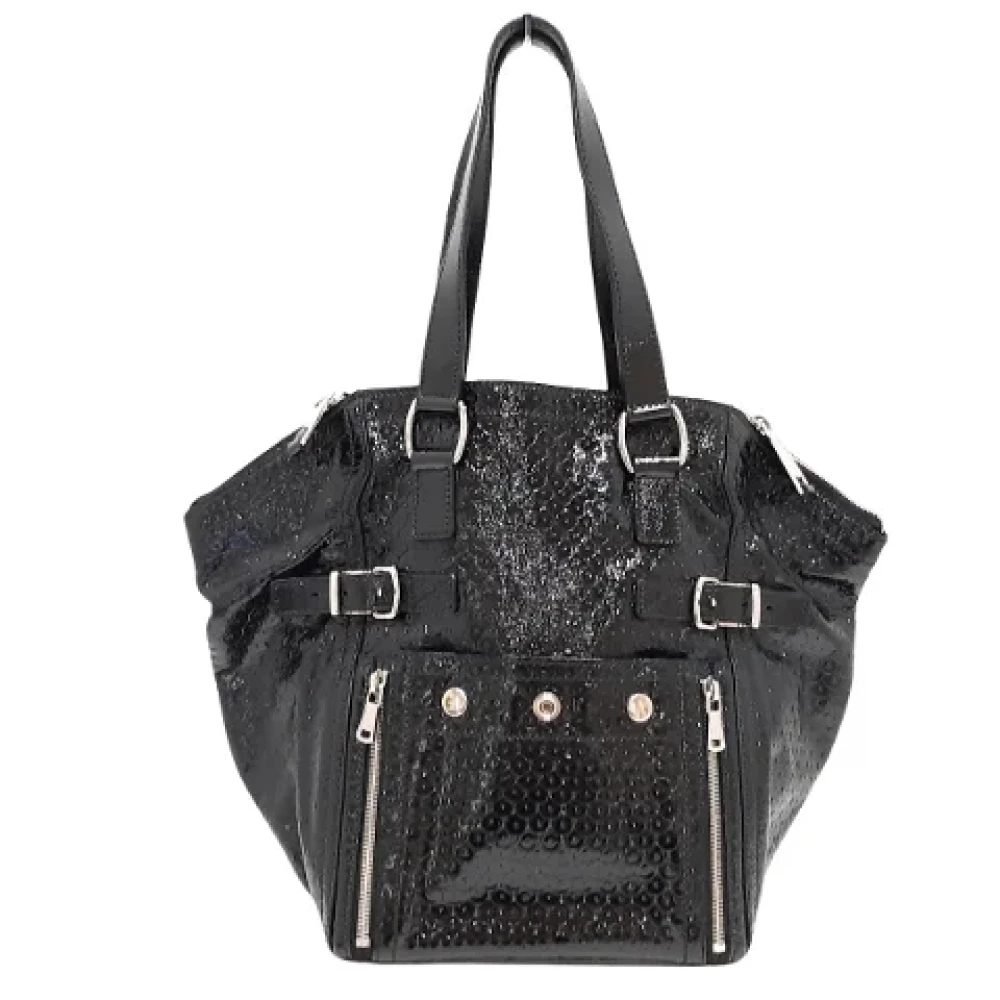 Saint Laurent Vintage Pre-owned Leather handbags Black Dames