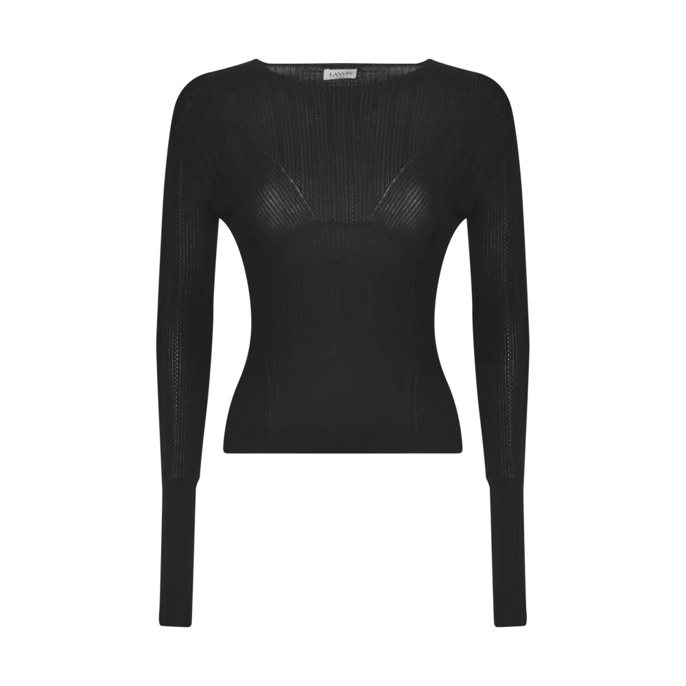 Lanvin Zwarte Top voor Vrouwen Black Dames