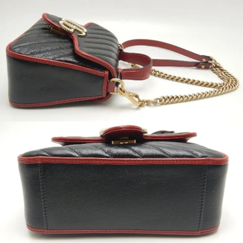 Gucci Vintage Pre-owned Leather handbags Black Dames