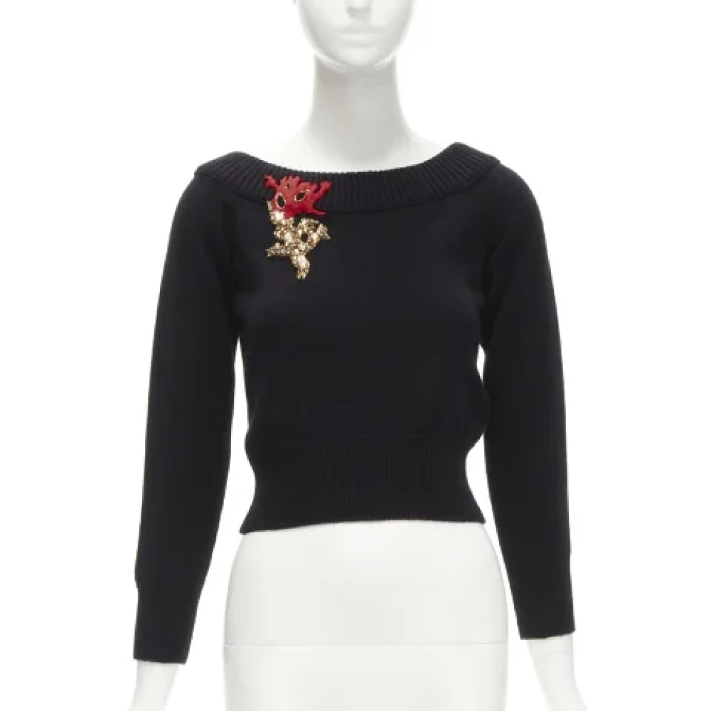 Alexander McQueen Pre-owned Cashmere tops Black Dames
