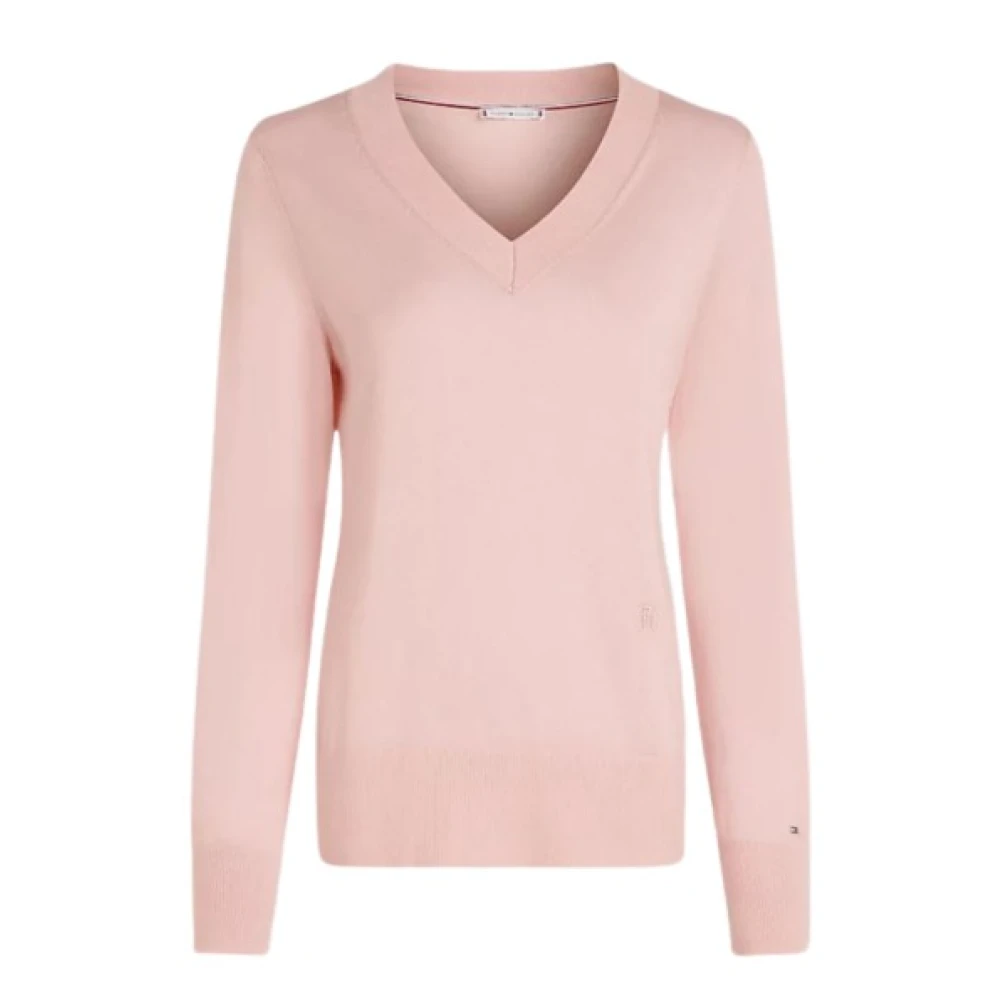 Knitwear > V-neck Knitwear - - Tommy Hilfiger - Modalova
