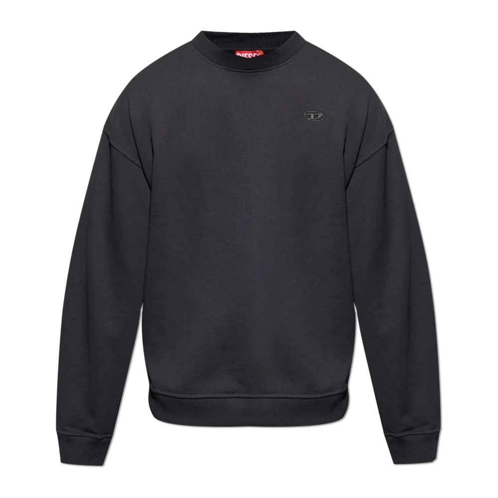 Diesel Herr Svart Sweatshirts & Hoodies S, Bomull, Sweatshirts & Hoodies