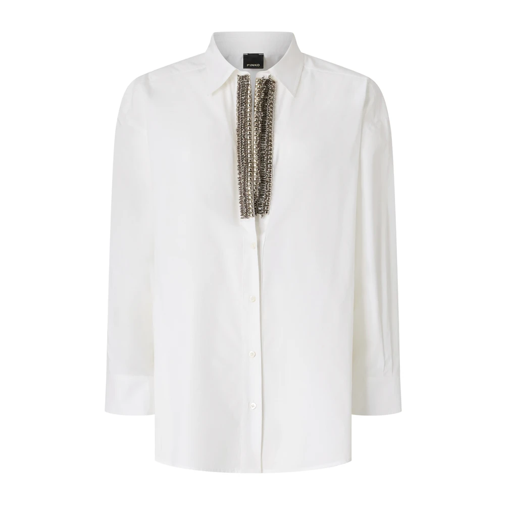 Pinko Vrouw Wit Overhemden Dames, S, Shirts