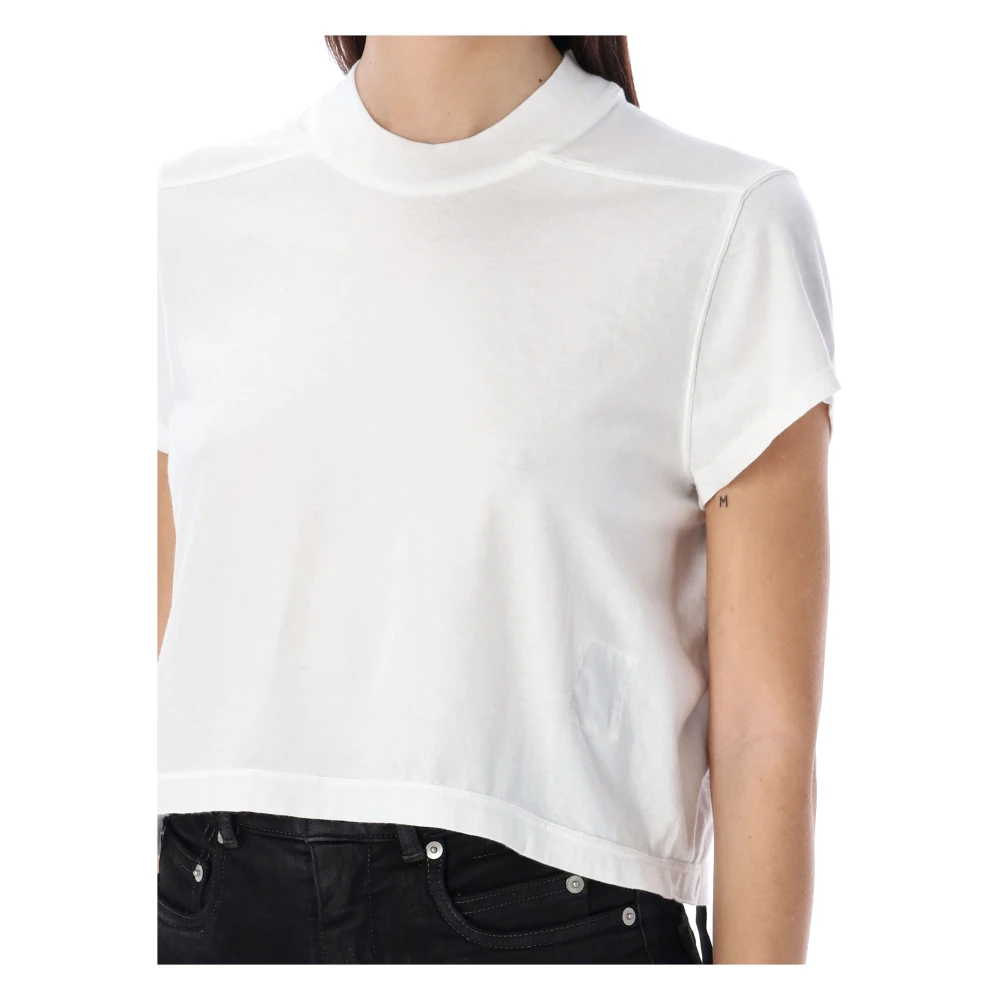 Rick Owens Geknipt Small Level T-Shirt White Dames