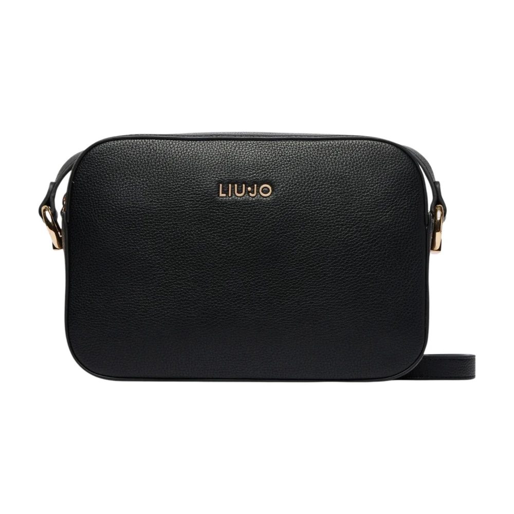 LIU JO - Borsa a tracolla nera in ecopelle - Donna - Taglia UNI - Immagine 5