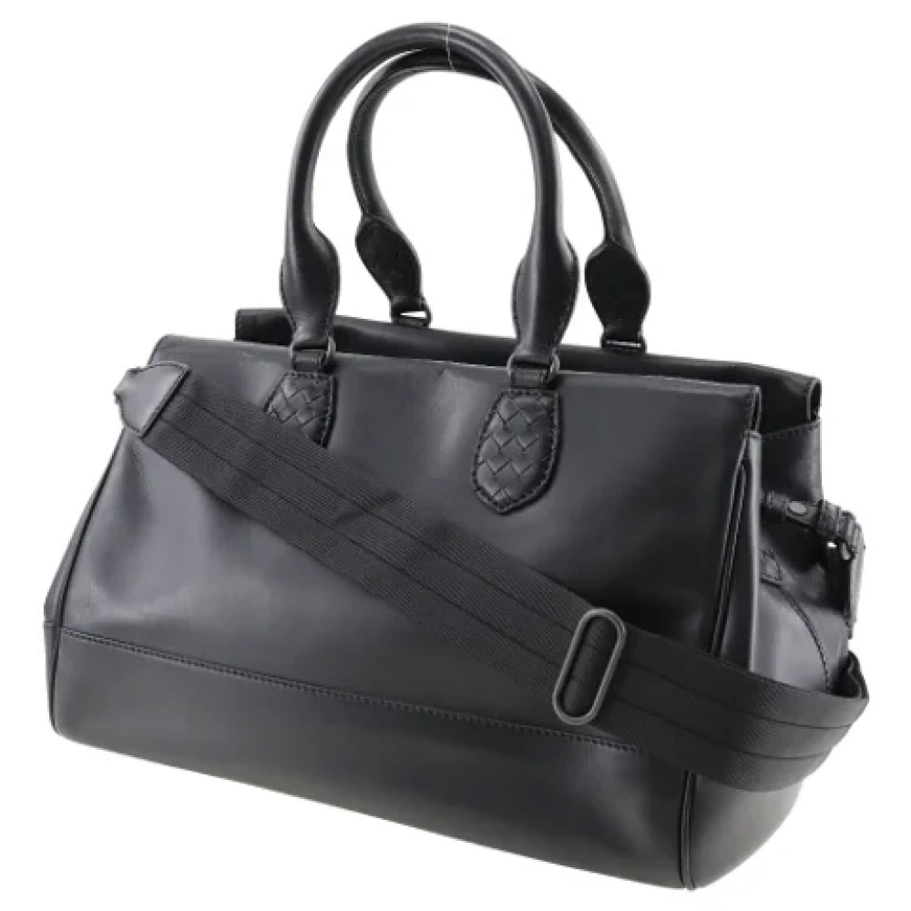 Bottega Veneta Vintage Pre-owned Leather handbags Black Dames