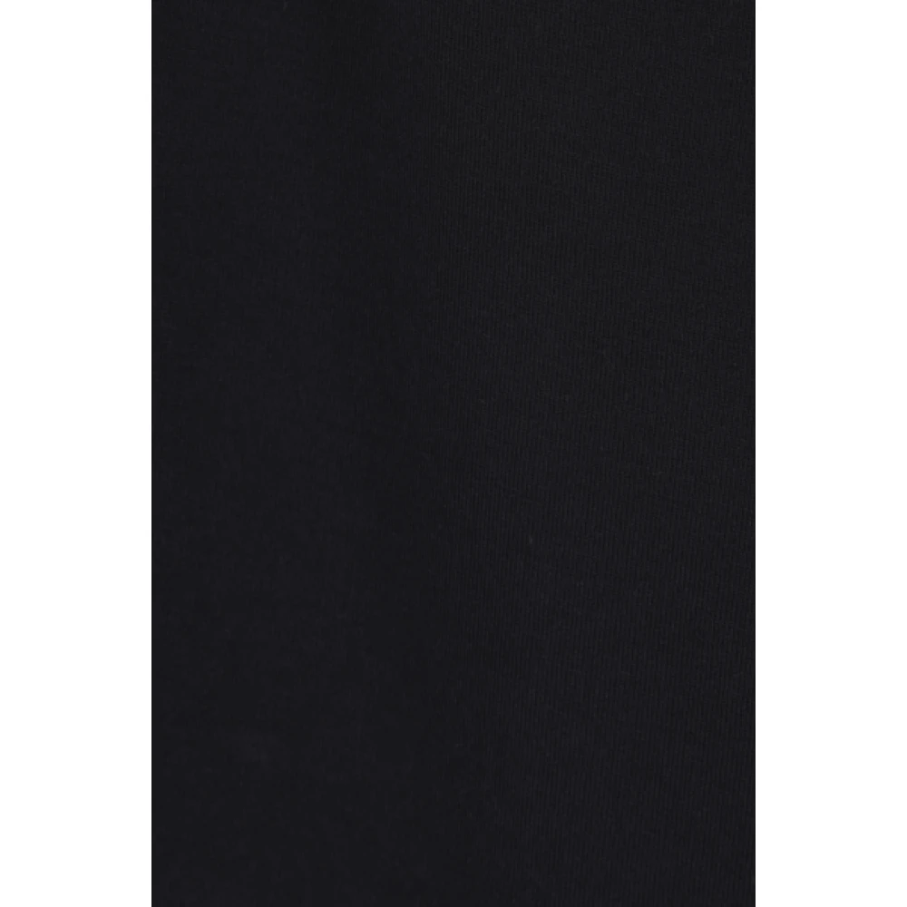 BRUNELLO CUCINELLI Zwart T-shirt met Grijze Rand Black Heren