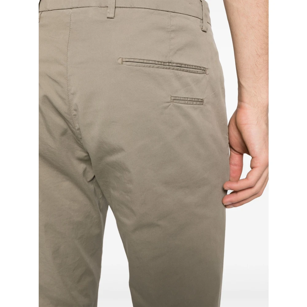 Briglia Groene Slim Fit Poplin Broek Green Heren
