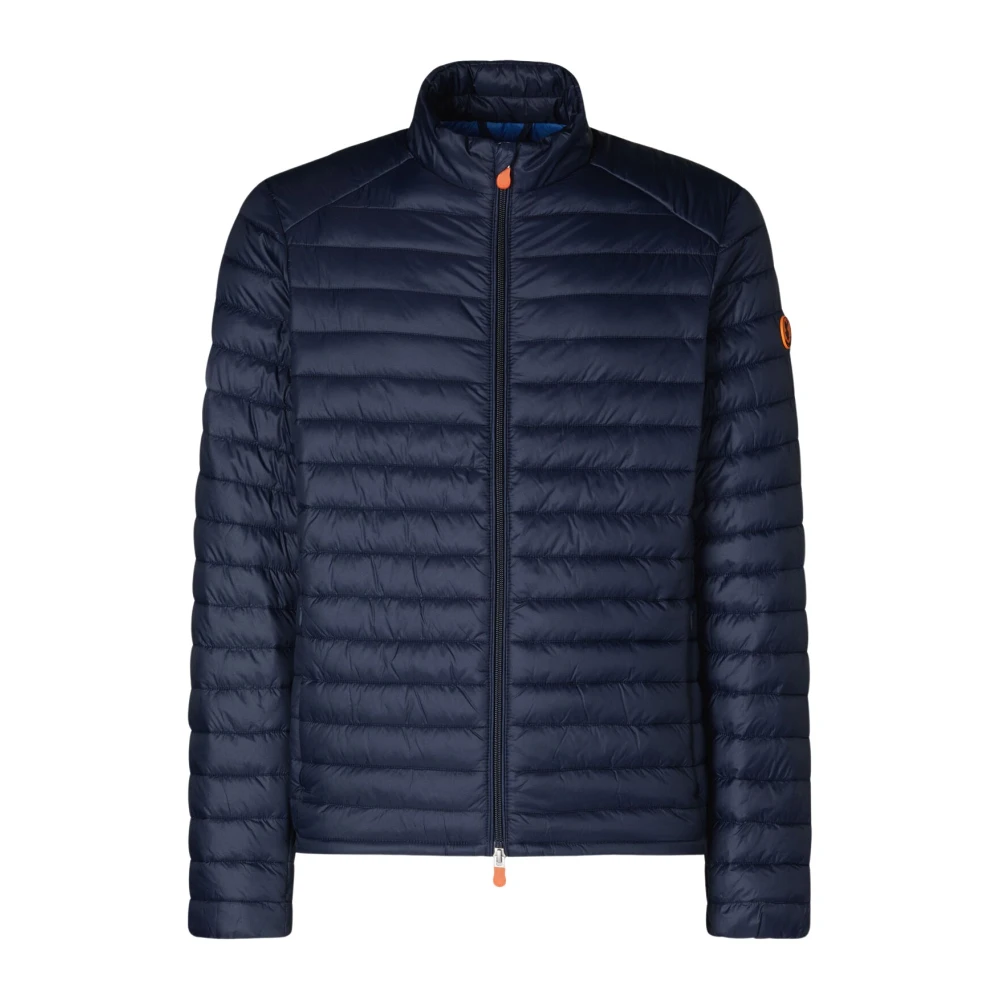 Save The Duck Gewatteerde Blauwe Buitenkleding Jas Ss23 Blue Heren