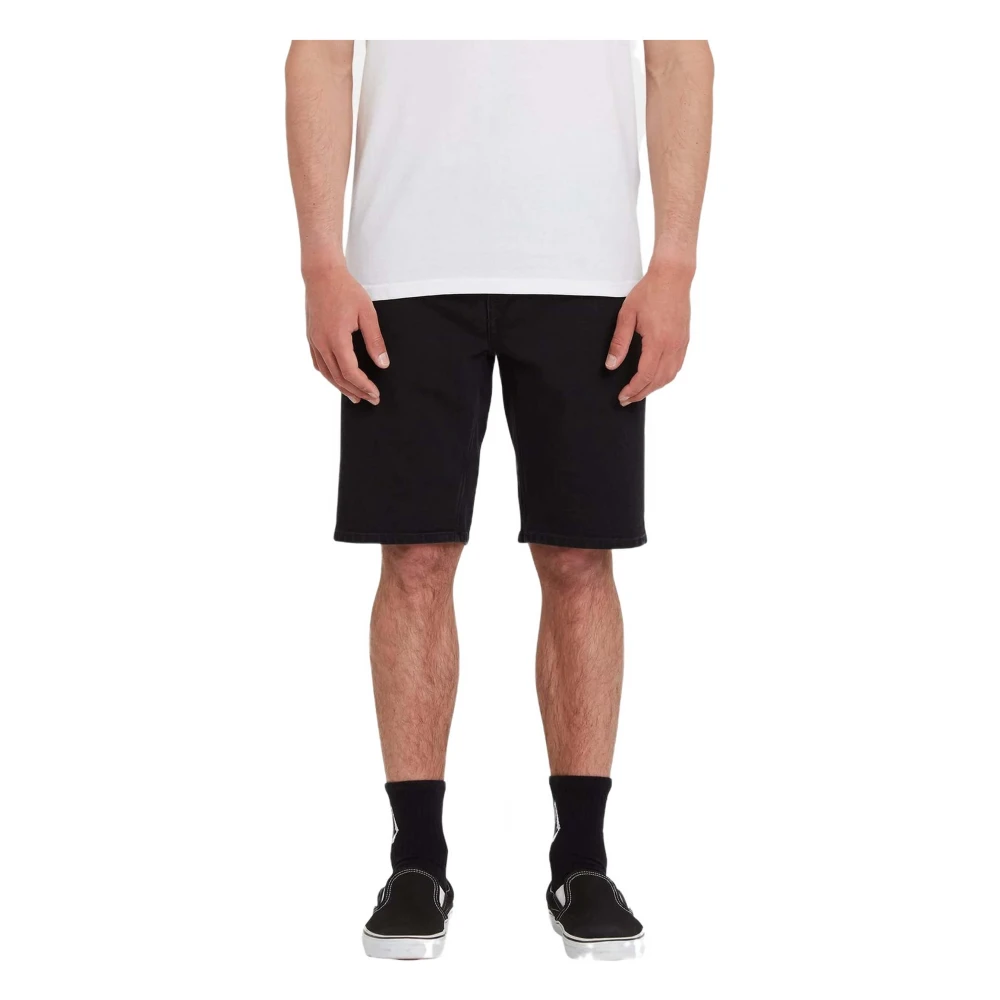 Volcom Løser Denim Shorts Black Heren