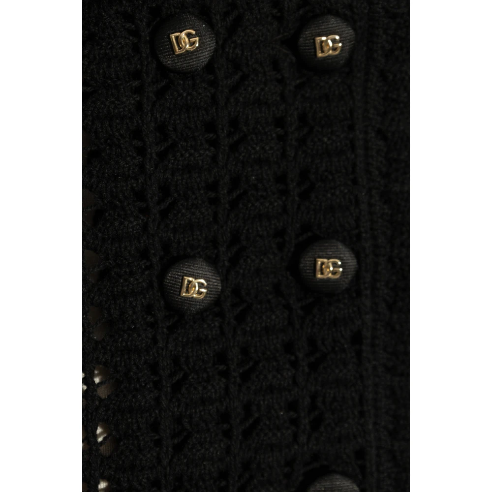 Dolce & Gabbana Wollen vest Black Dames