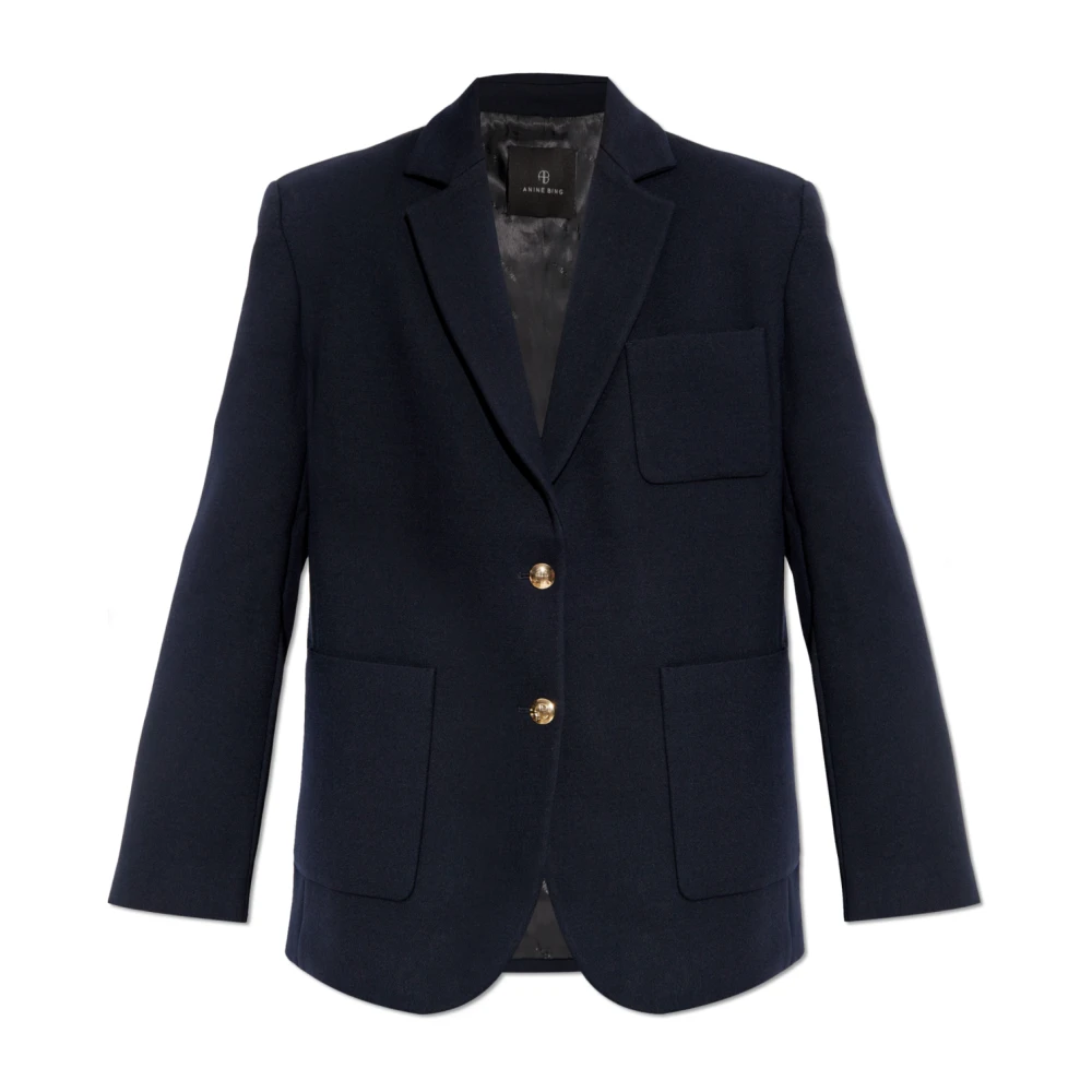 Anine Bing Blazer met zakken Blue Dames